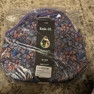 Sok-It Butterfly Print Lunch Bag
